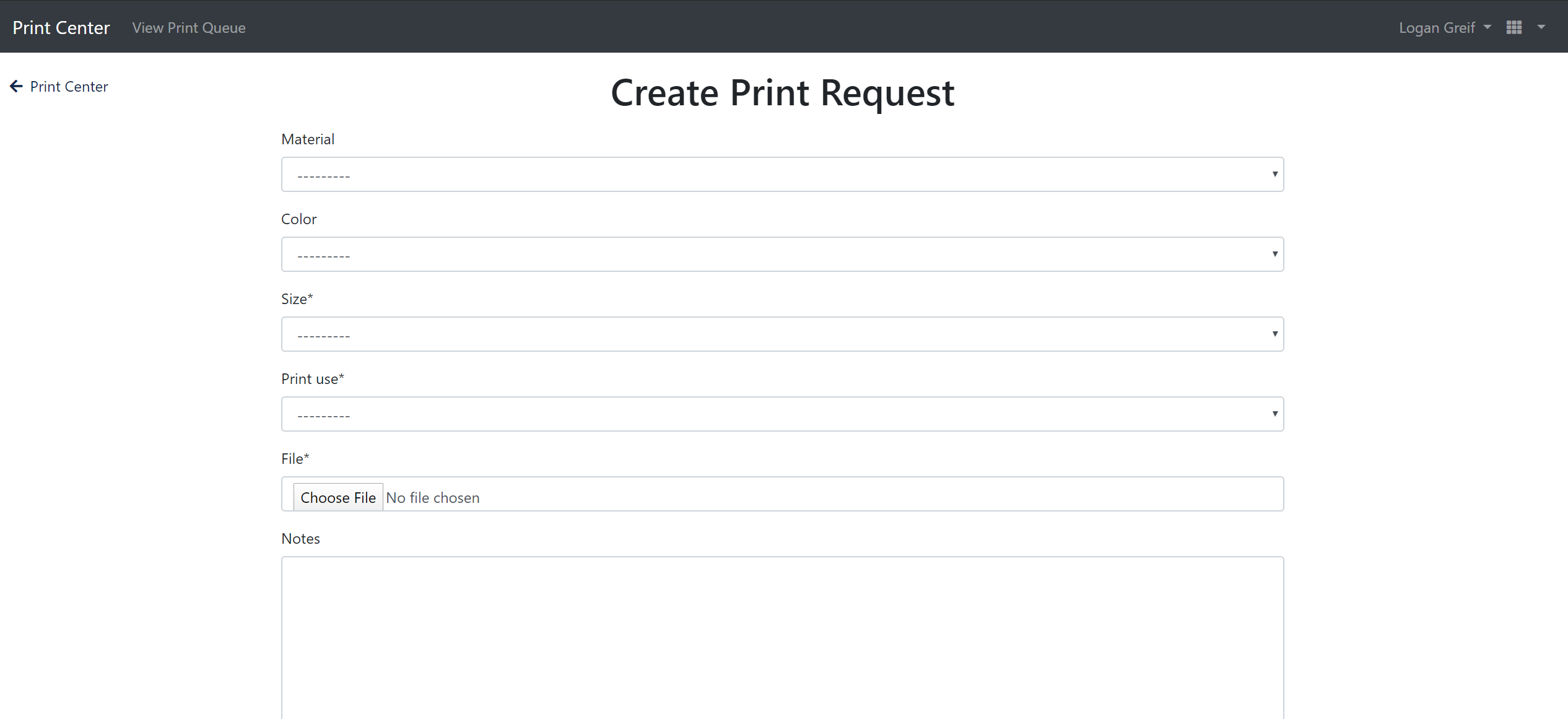 Create Print Page